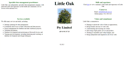 Desktop Screenshot of littleoak.com.au